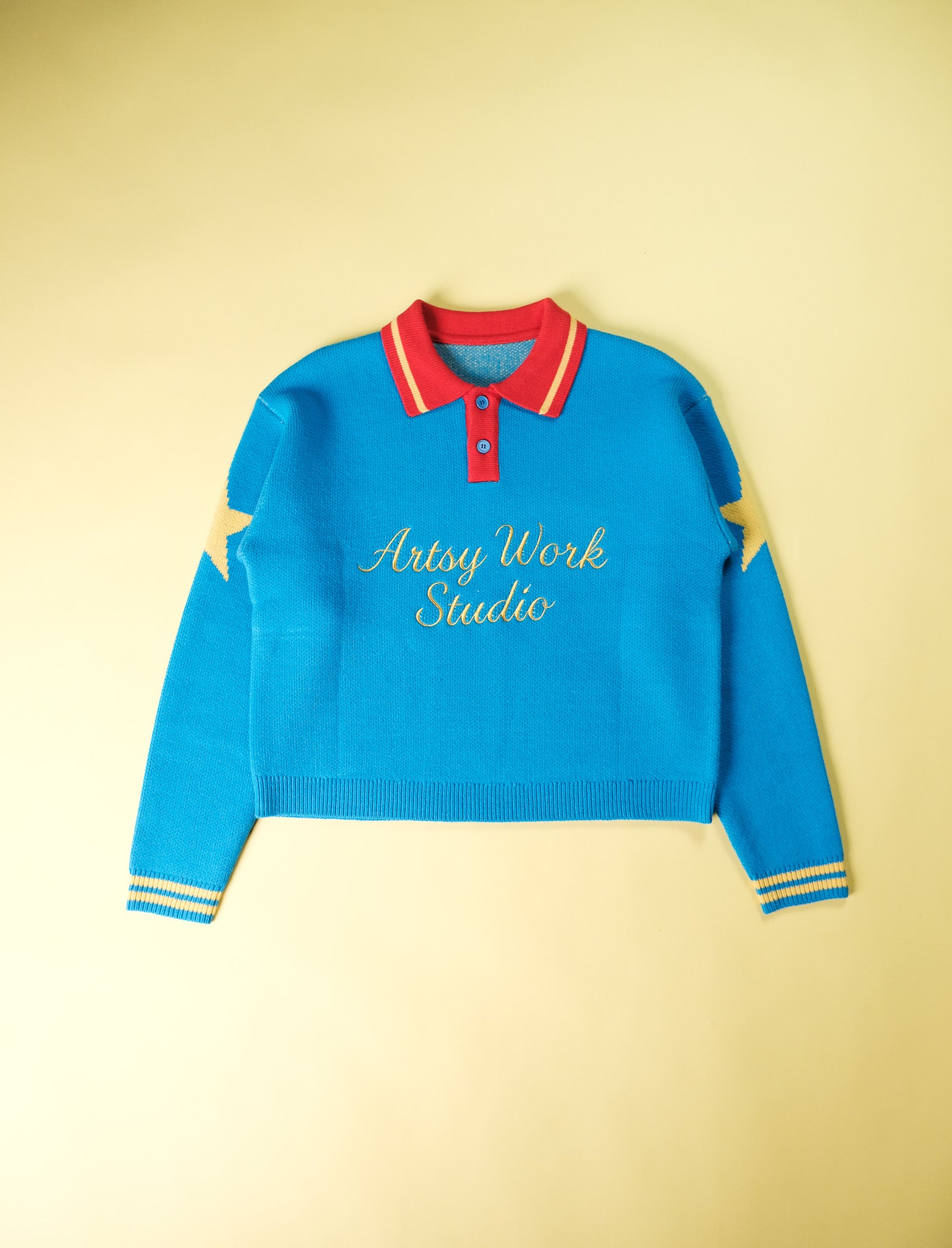Artsy work classic embroidered sweater